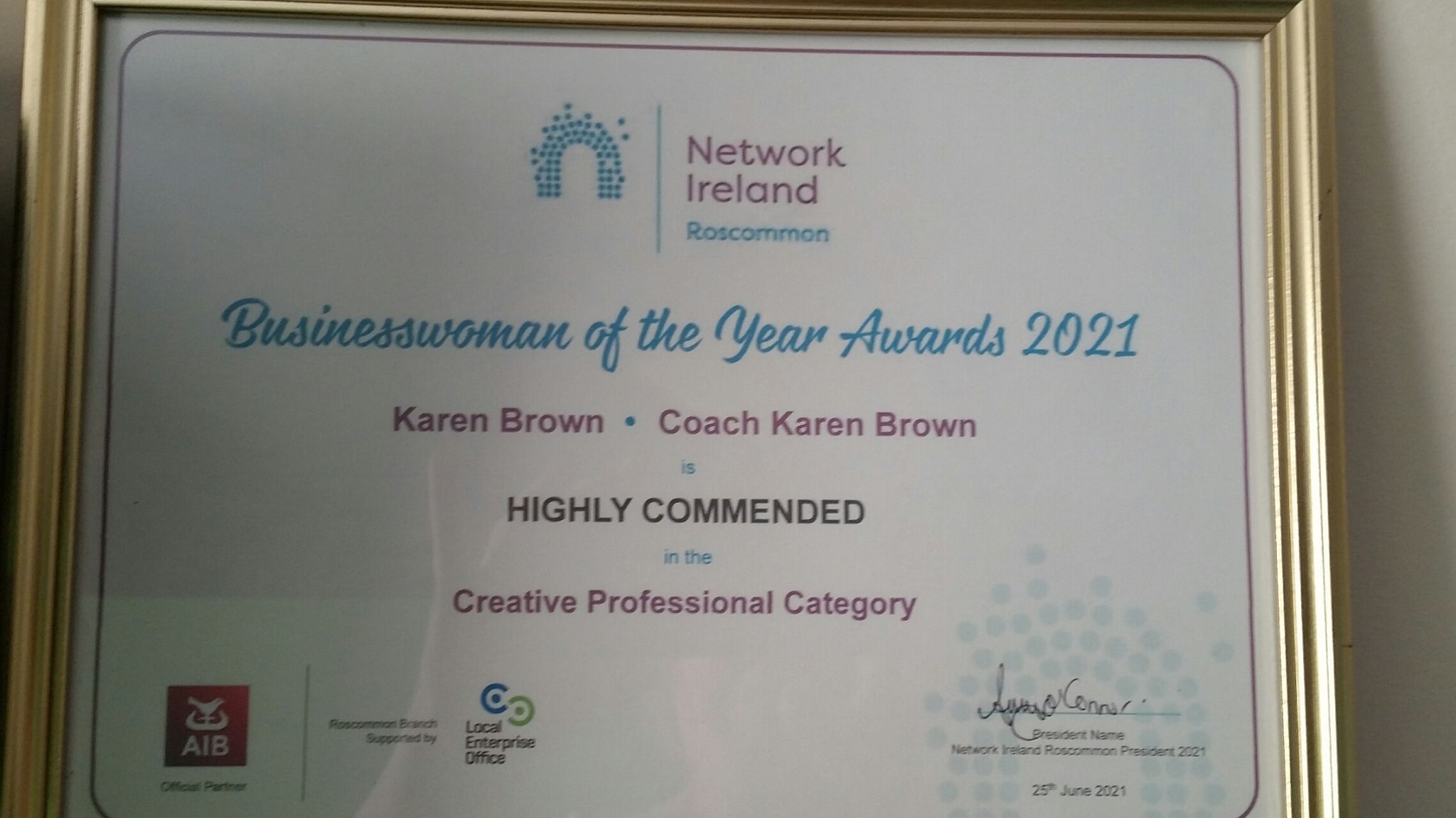 Business woman of the year Roscommon