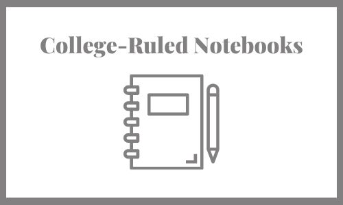 College-ruled notebooks College-Ruled Notebook templates