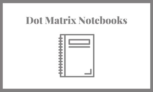 Dot matrix notebooks Dot Matrix Notebook templates