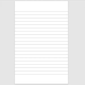 Notebook template - Design2A - Wide-lined without border