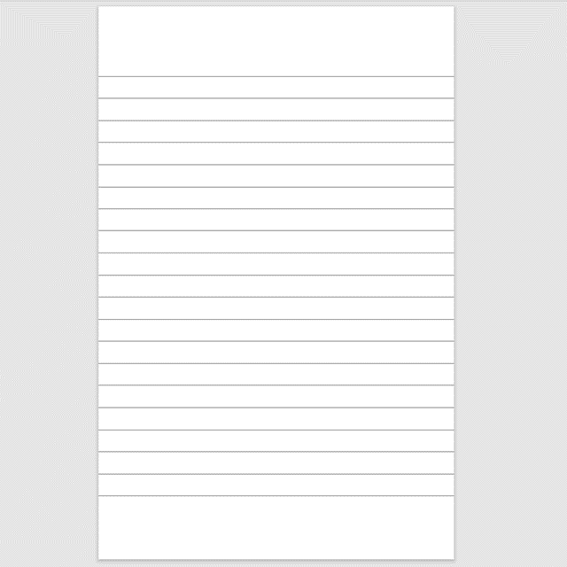 Notebook template - Design2B - Wide-lined without border